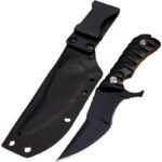 US-D2 Steel All Tang One scharfes taktisches gerades Messer, Outdoor-Jagd-Überlebensmesser, Angel- und Wandermesser
