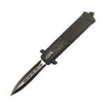 4,15-Zoll-Dual-Action-Stilettmesser – Schwarz