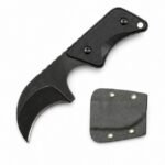 Neck Knife G10-Griff mit Kydexscheide EDC-Werkzeug – Schwarz
