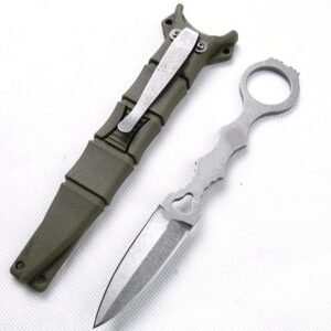 Kompaktes Jagdmesser – Survival-EDC-Messer mit feststehender Klinge und Scheide