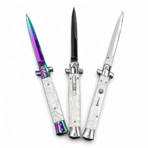 Stiletto-Set aus Silber und Perlen