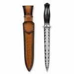 Dämonenschwert, zweischneidiges Messer mit fester Klinge