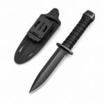 Alpha Tactical Black Knight panzerbrechendes Messer mit fester Klinge