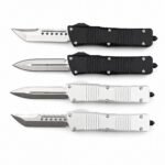 Microtech Big Dragon Gen 2 OTF-Messer mit Dolch- und Klauenlogos