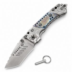 Miller Bros. T1 Schweres Klappmesser mit blauem Griff