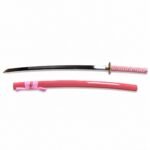 Rosa verspiegeltes Samurai Fierce Dragon 26-Zoll-Messer mit fester Klinge