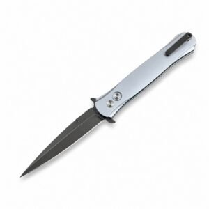 Hochtechnisches Schwertfisch-Springmesser mit seitlicher Öffnung
