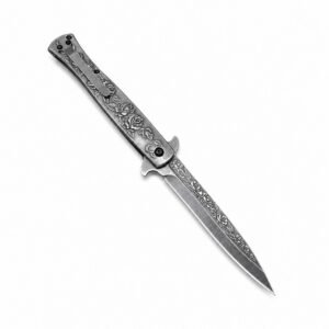 Swordfish Rose Relief Fold Klappmesser