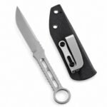 Krypton Thunder Rhino T-ray Round Label Messer mit fester Klinge