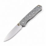Butterfly 535 M390 Stone Wash-Klinge, Titan-Laserschaft, SF