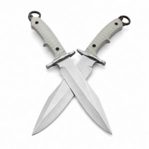 Rambo MK9 Stone Washed A8 Stahlmesser mit feststehender Klinge