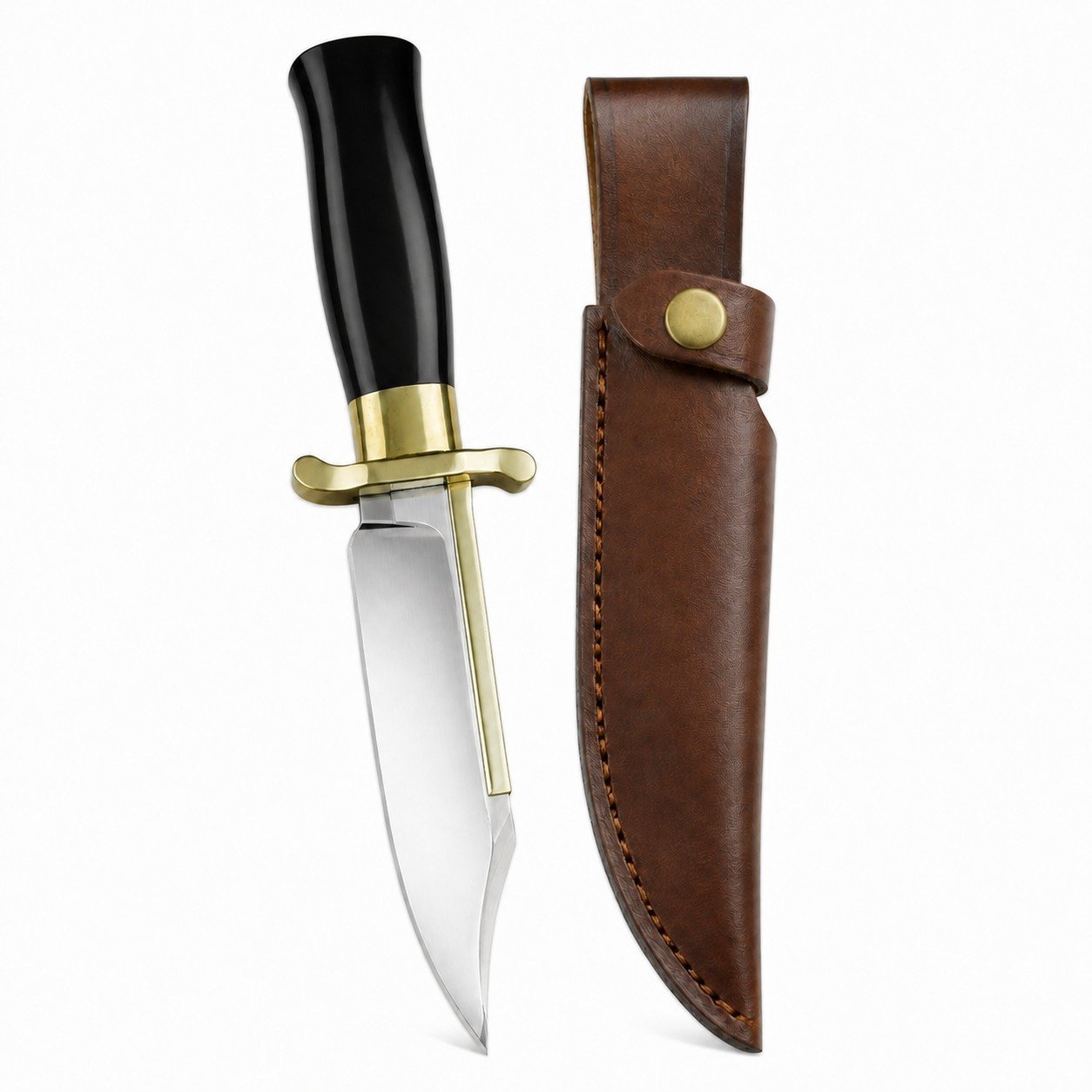49815-main-white-clean Trompete mit goldenem Rücken und schlichtem Schachmesser mit fester Klinge
