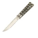 Balisong-Messer Silber