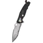 Geschmiedetes Damaststahl-Klappmesser, Outdoor-Camping-Messer mit hoher Härte, taktisches, tragbares Überlebensmesser