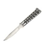 Hochwertiges Helix Butterfly Balisong Messer Silber