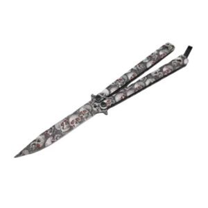 Red Eye Skull Schmetterlingsmesser